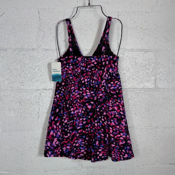 Swim Solutions Women's Abstract Printed One-Piece Swimsuit multi, 8 $112 - Picture 6 of 15